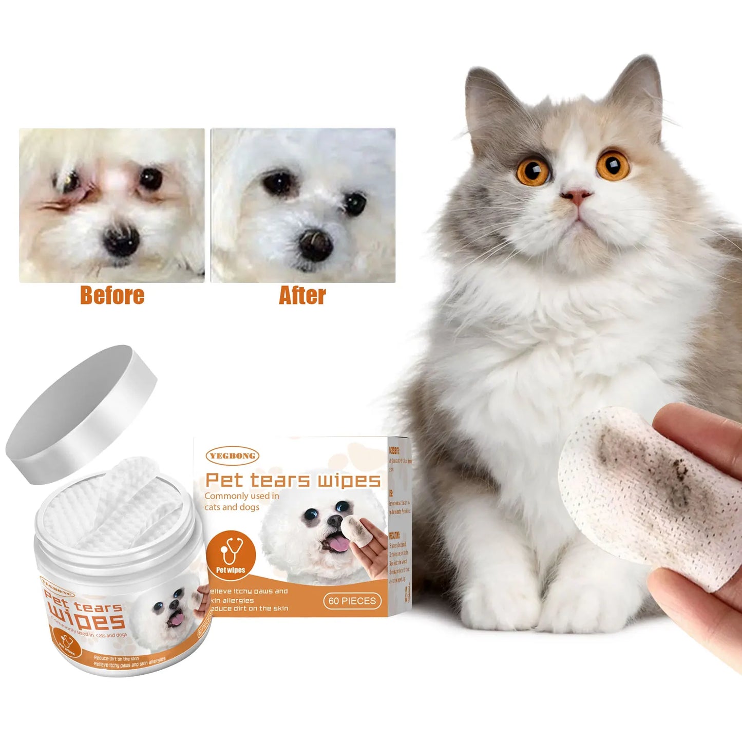 Pet Eye Grooming Wipes