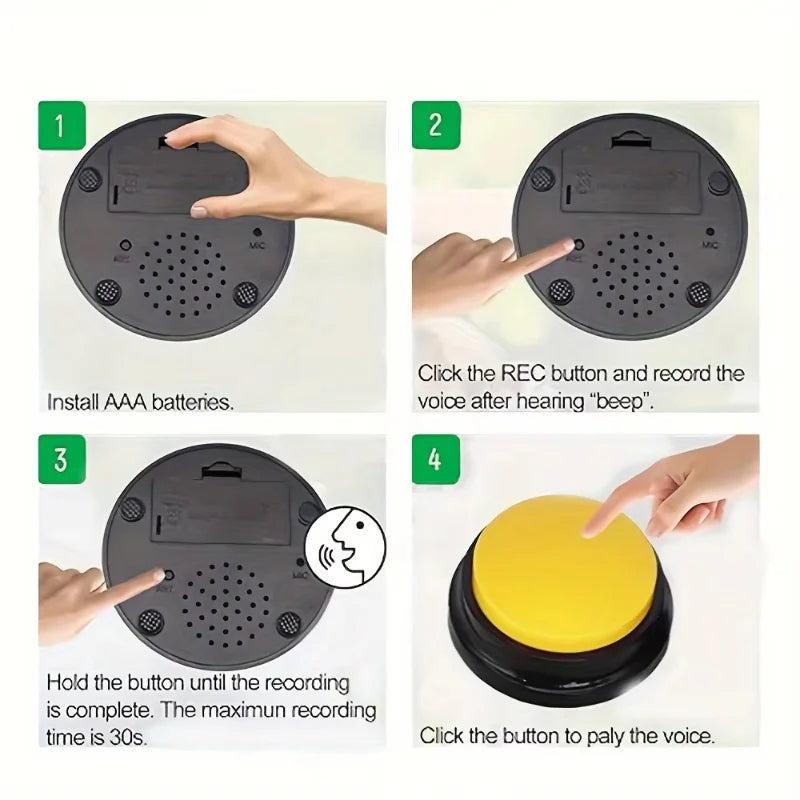 Interactive Pet Training Buttons